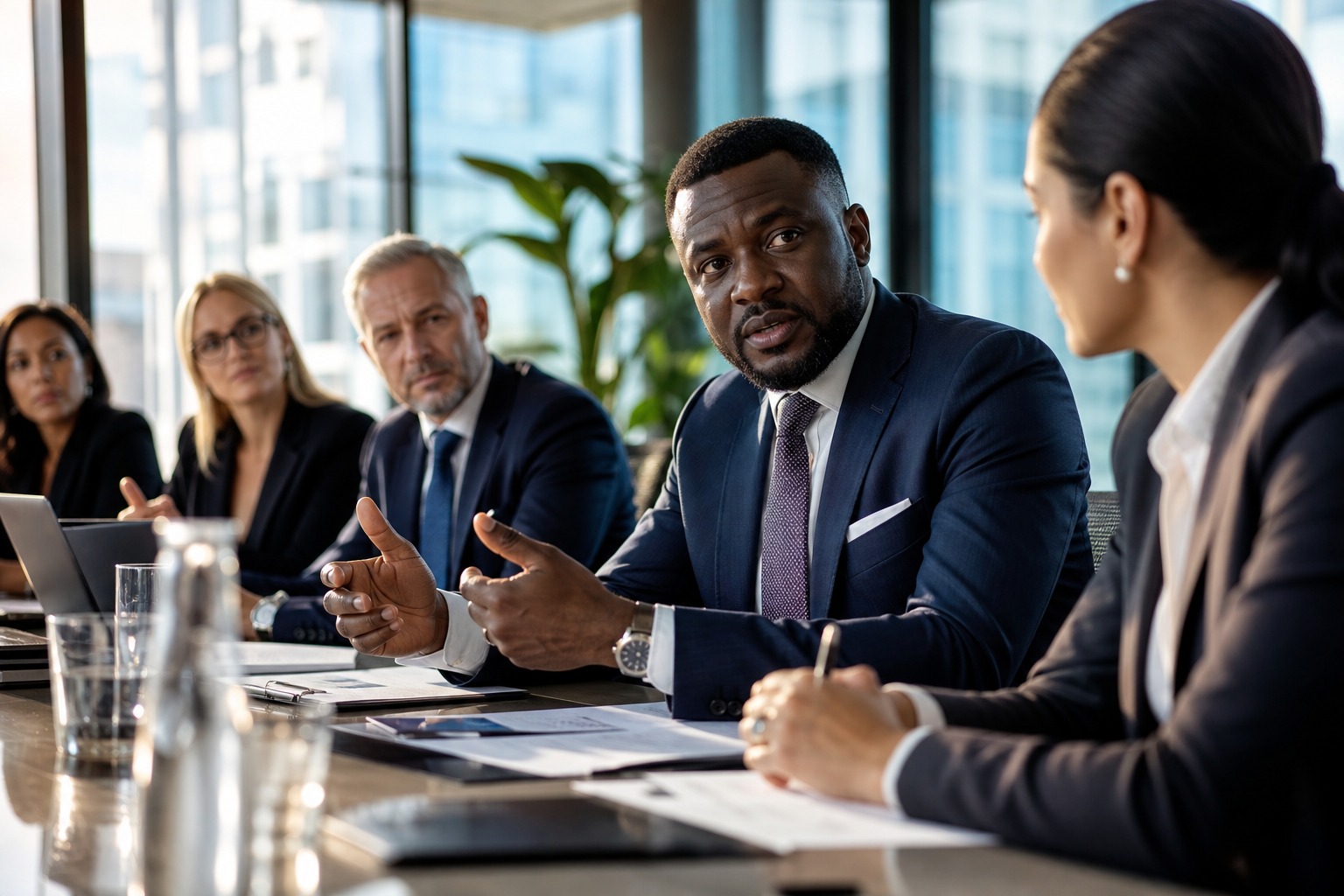 Strategic corporate meeting